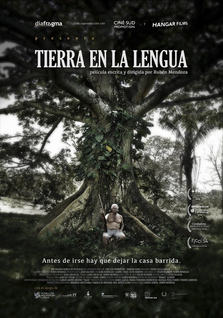 Afiche de Tierra en la lengua