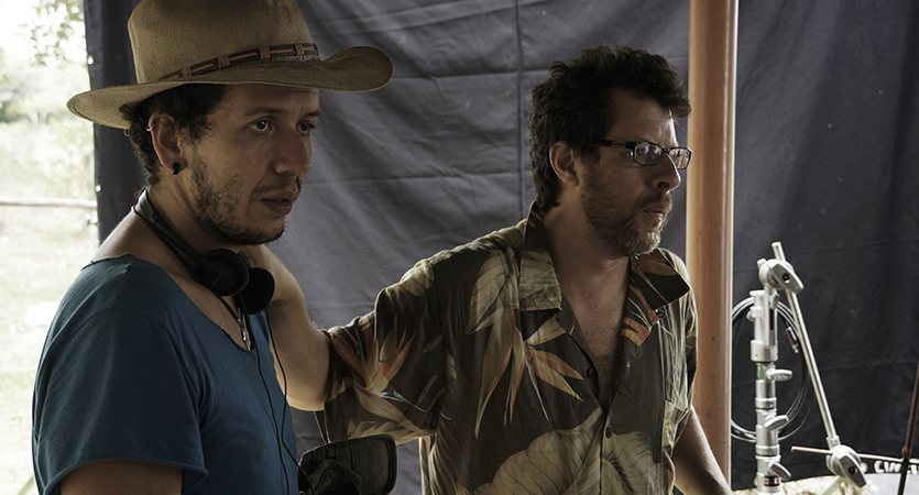 Director y actor en el set